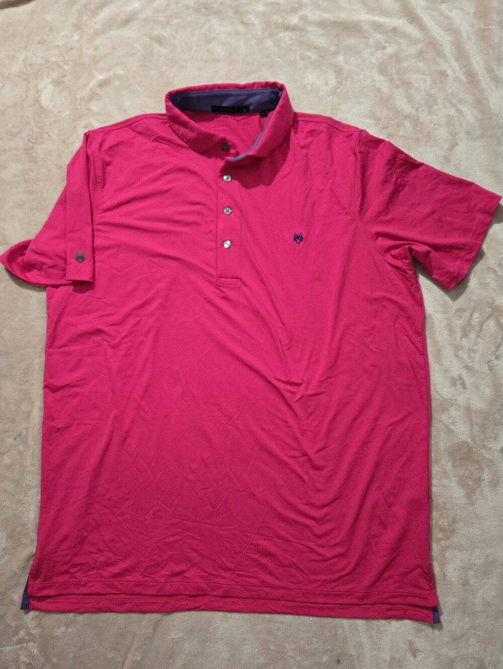 Greyson Polo Shirt Medium Pink Solid Stretch Golf Performance Top Athletic XL